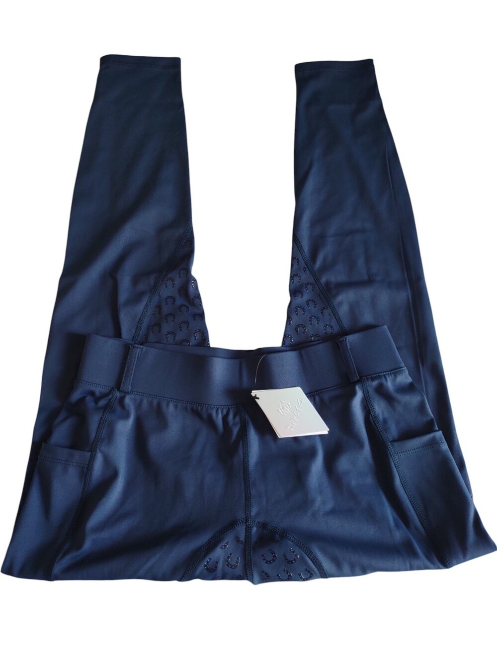 FitsT4 Medium Teal Full Seat Breeches With Pockets
